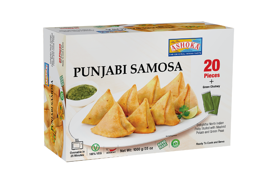Frozen Ashoka Punjabi Samosa with Chutney (20 pack) @SaveCo Online Ltd