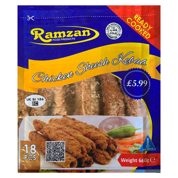 Ramzan Chicken Sheesh Kebab (18pc) - 660g @ SaveCo Online Ltd