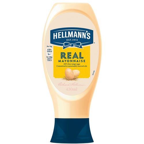 Hellmanns Real Mayonnaise Squeezy - 430ml SaveCo Bradford