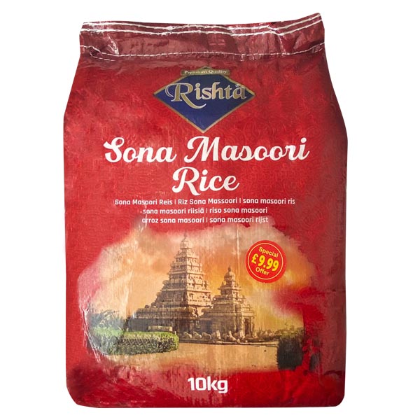 Rishta Sona Masoori Rice 10kg @SaveCo Online Ltd