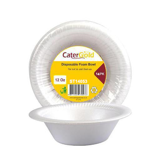 Cater Gold Foam Bowls 50pk @SaveCo Online Ltd
