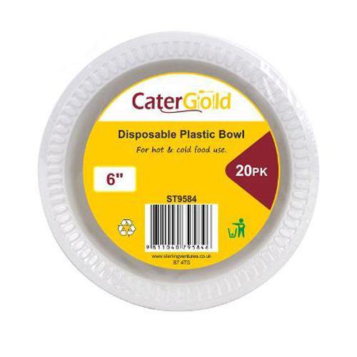 Cater Gold plastic bowl 6"- 50pk SaveCo Online Ltd