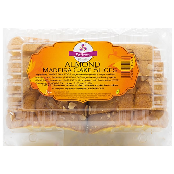 Saffron Almond Madeira Cake Slices @SaveCo Online Ltd