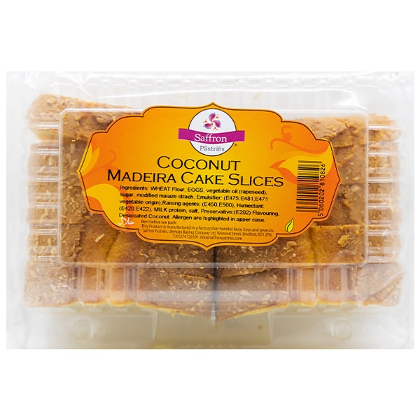 Saffron Coconut Madeira Cake Slices @ SaveCo Online Ltd