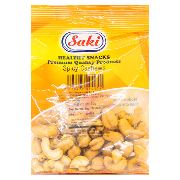 Saki Spicy Cashews 55g @SaveCo Online Ltd