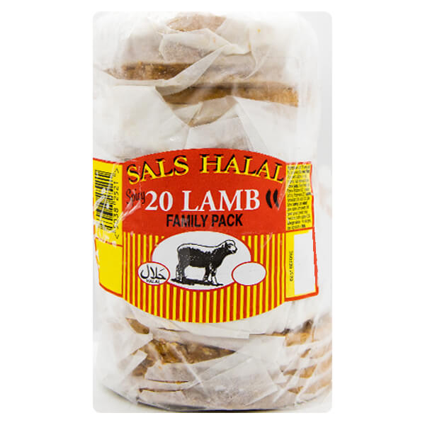 Sals Halal 20 Spicy Lamb Burgers (Family Pack) @ SaveCo Online Ltd