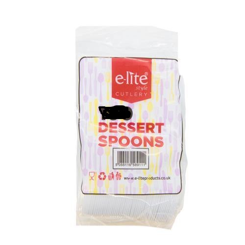 Elite dessert spoons- 100pk SaveCo Online Ltd