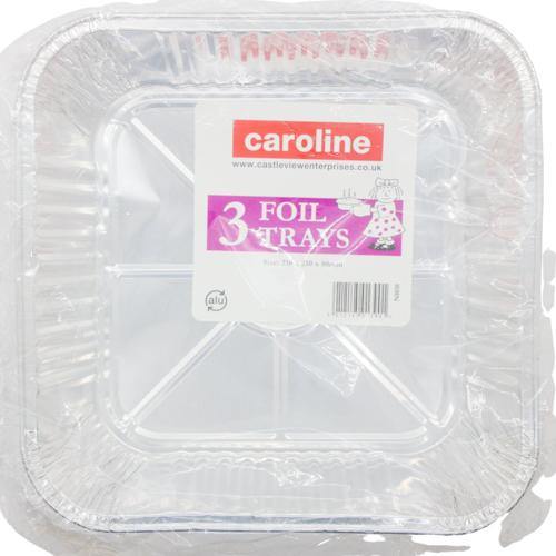 Caroline foil square tray SaveCo Online Ltd