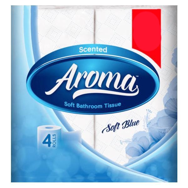 Scented Aroma Soft Bathroom Tissue Soft Blue - 4 Rolls SaveCo Online Ltd