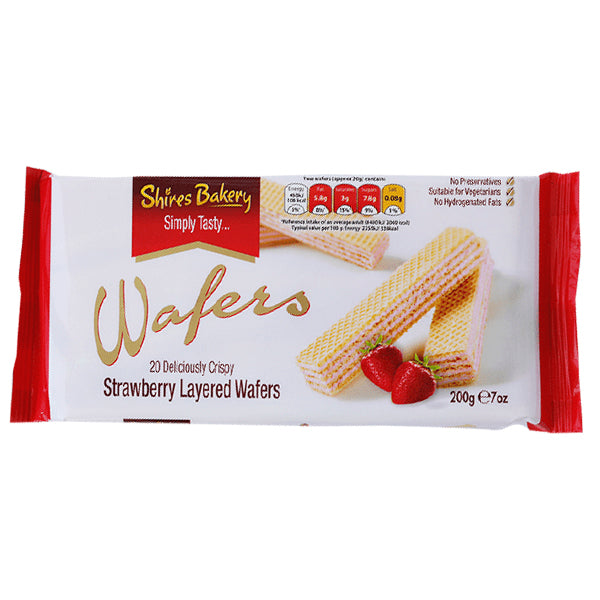 Shires Bakery Strawberry Wafers @ SaveCo Online Ltd