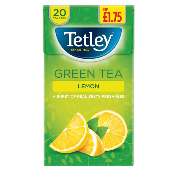 Tetley Green Tea Lemon 20 Tea Bags @SaveCo Online Ltd