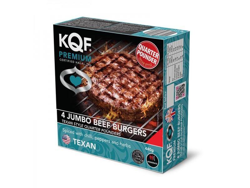 KQF Texan Quarter Beef Burgers - 440g @ SaveCo Online Ltd