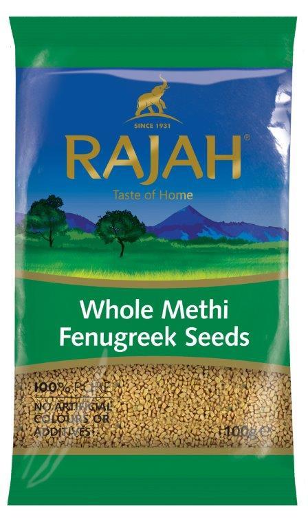 Rajah Whole Methi Fenugreek Seeds - 100g - SaveCo Cash & Carry