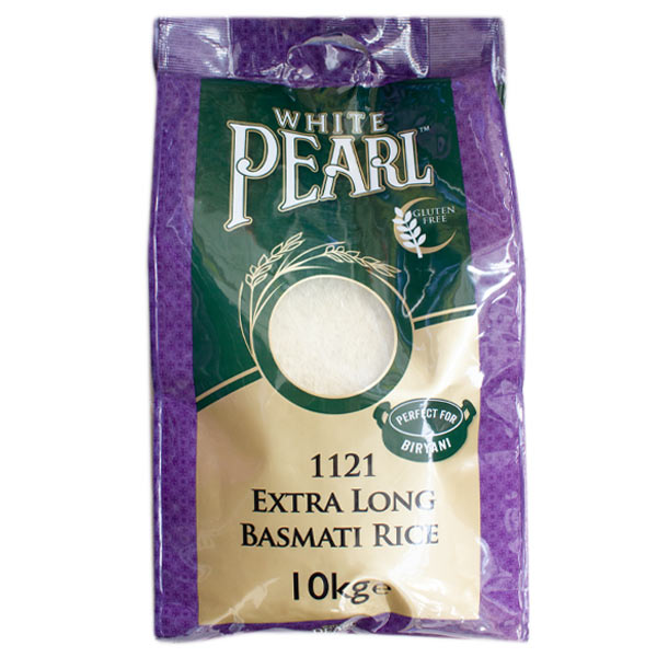 White Pearl 1121 Extra Long Basmati Rice 10kg @SaveCo Online Ltd