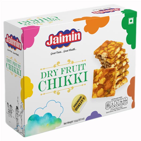 Jaimin Dryfruit Chikki 100g @ SaveCo Online Ltd