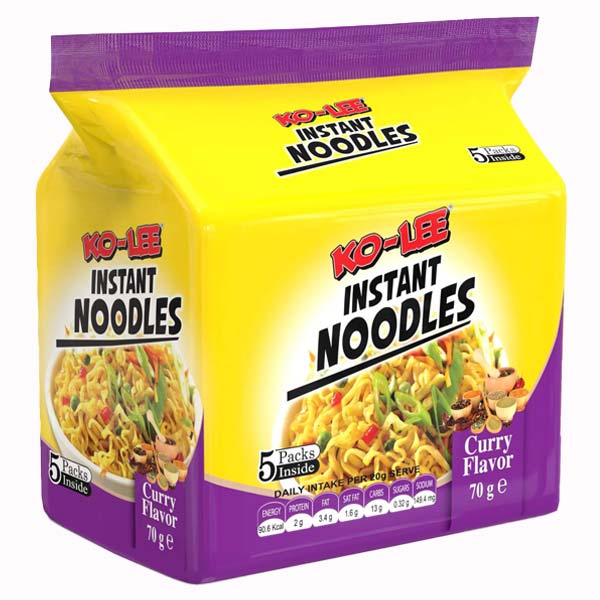 Ko-Lee Curry Flavour Noodles 5pk @ SaveCo Online Ltd
