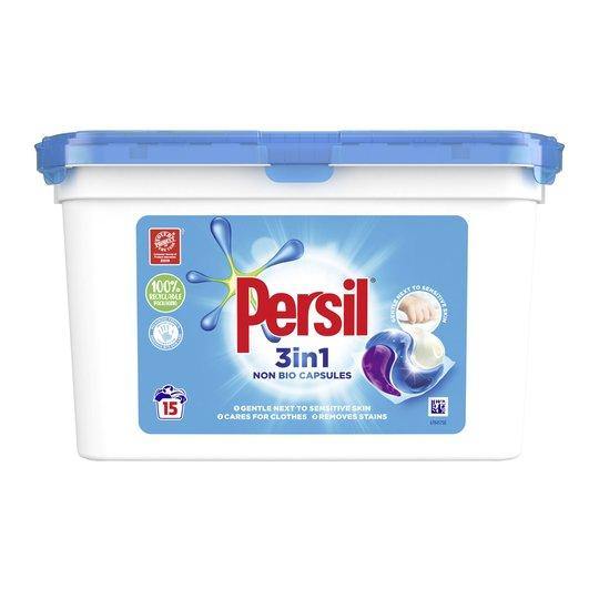 Persil 3 in 1 Non-Bio Capsules 15 Washes @ SaveCo Online Ltd