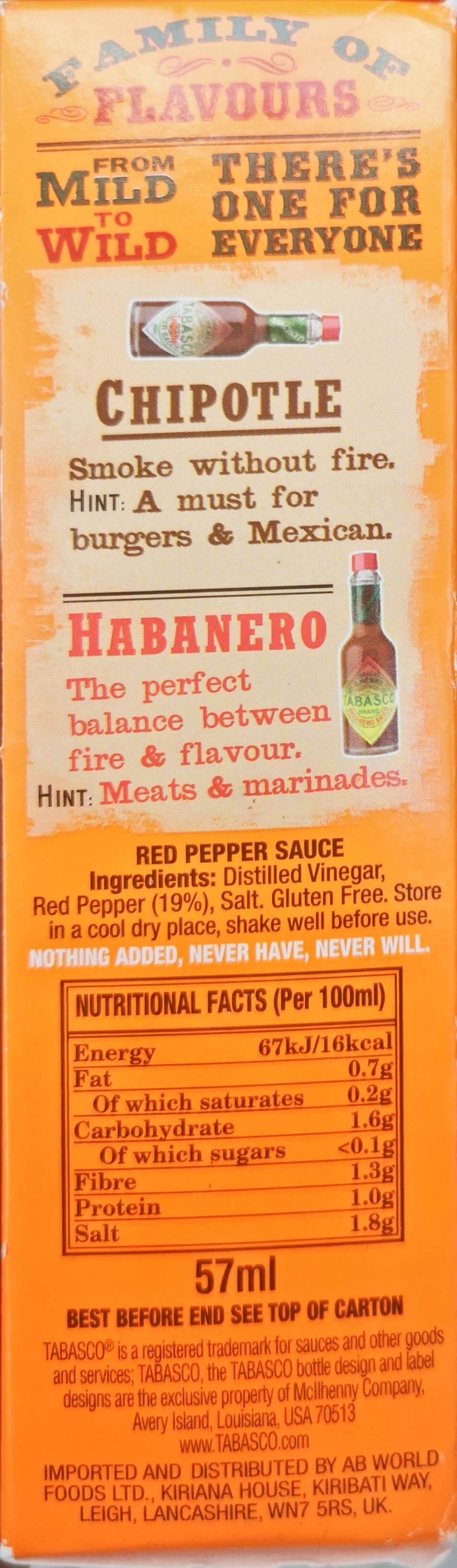 Tabasco pepper sauce SaveCo Online Ltd